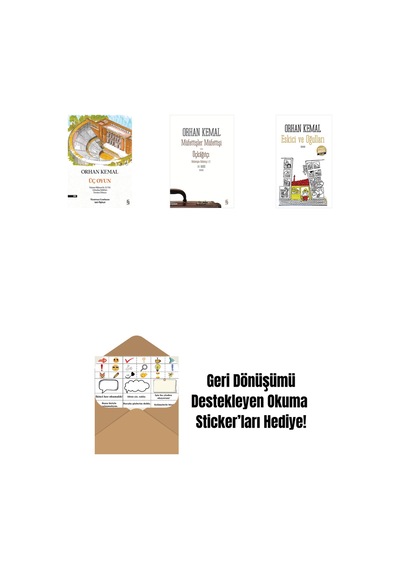 Üç Oyun + Müfettişler Müfettişi - Üçkâğıtçı 2 Kitap Bir Arada + Eskici Ve Oğulları Midi Boy + Okuma Sticker'ları