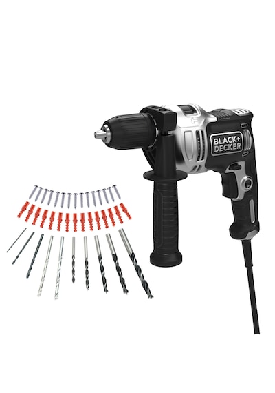Black+Decker Silver Series BEH71A40SK-QS 710 W Darbeli Matkap + Kitbox
