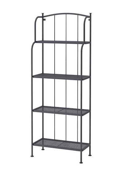 Açık Raf Ünitesi Banyo Rafı 61x160 Cm MeridyenDukkan Çelik-Koyu Gri Diğer