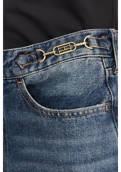 Tommy Hilfiger %100 Pamuk Yüksek Bel Daralan Paça Jeans Kadın Kot Pantolon Ww0ww49960 1a9 Mavi Tommy Hilfiger %100 Pamuk Yüksek Bel Daralan Paça Jeans Kadın Kot Pantolon Ww0ww49960 1a9 Mavi