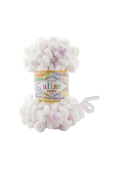Alize Puffy Color El Örgü İpi 5 Li Paket - 6470