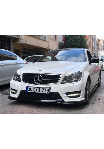 Mercedes W204 C180 Makyajlı Ön Ek Plastik - Tampon Eki - Karlık Lip