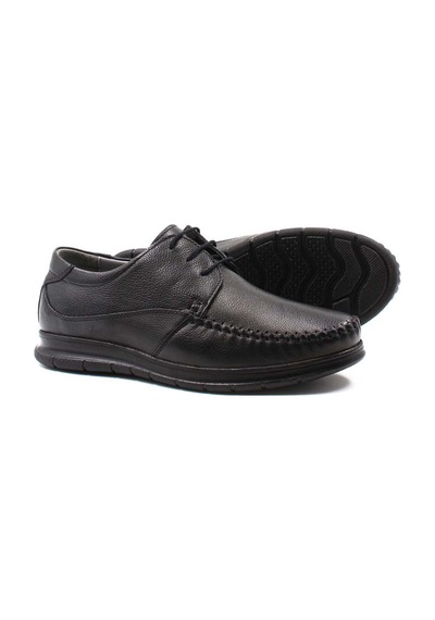 Fast Step Hakiki Deri Erkek Casual Ayakkabı 161ma126 Siyah