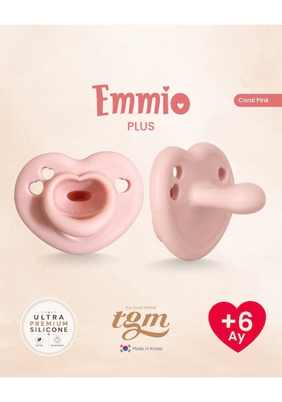 Tgm Baby Ultra Premium Silikon Kalpli Emzik Plus Açık Pembe