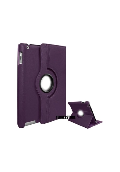 Apple Uyumlu iPad, 9. Nesil 2021 10.2 Inç Tablet Standlı 360 Dönebilen Deri Kılıf Leather Case Tam Kılıf