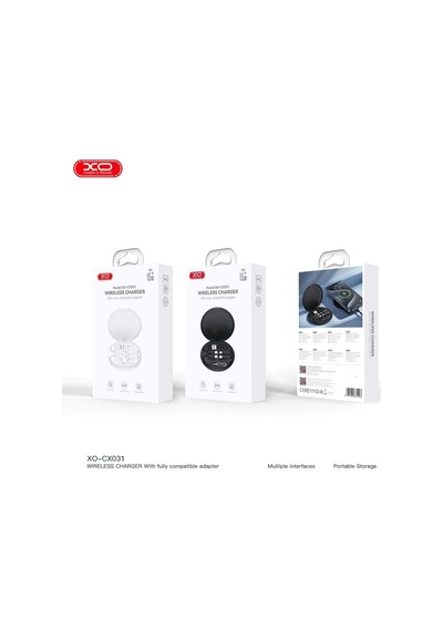 Cx031 Type-c Kablolu Micro & Lightning & Usb-a Adaptörlü 15w Kablosuz Çoklu Şarj Aleti