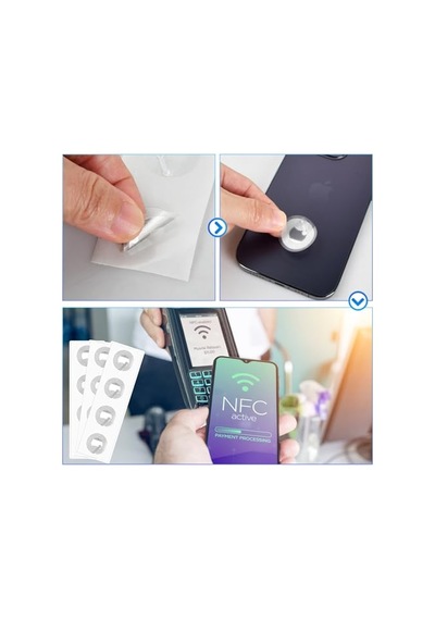 60 Adet Nfc Çıkartmaları, 25mm Nfc Etiketleri Ntag213, Boş Yeniden Yazılabilir Yuvarlak Nfc Etiketleri, Yapışkan