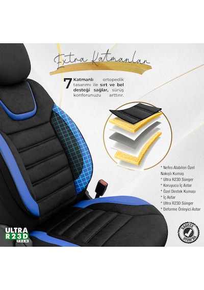 Otom Iconic Design Ekstra Destekli Oto Koltuk Kılıfı 550061877