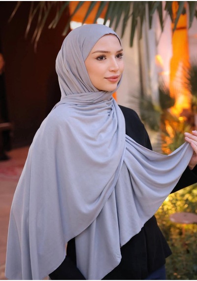 Gesshop Kadın Penya Şal Açık Gri