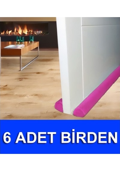 6 Adet Çift Taraflı Kapı Altı Rüzgar Önleyici Izolasyon Tozluk