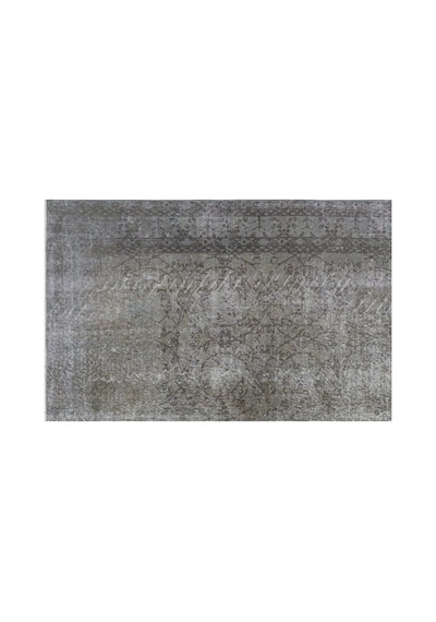 El Dokuması Vintage Yün-pamuk Gri Halı 29002 205 X 320 Cm