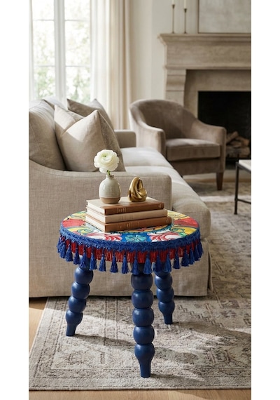 Solea Clover Azure Büyük Sehpa Sarı