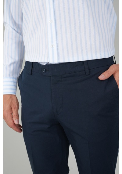 Bisse Lacivert Pamuk 4 Cepli Pilesiz Erkek Pantolon Pns24y24108 D39 Lacivert