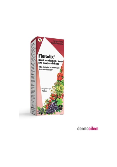 Tr Floradix Demir Ve Vitaminler İçeren Sıvı Takviye Edici Gıda 250 Ml