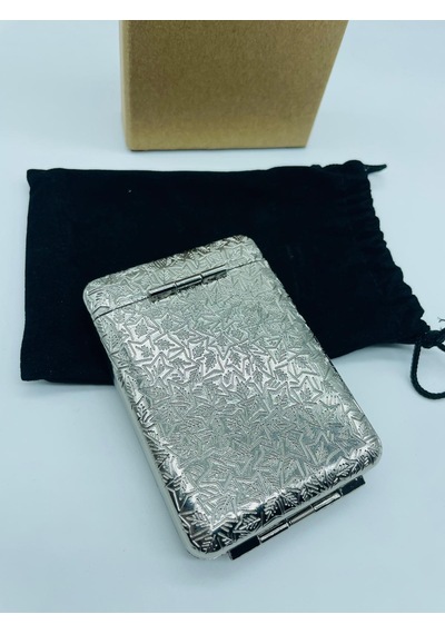 İşlemeli Metal Tabaka Silver Retro Tasarım Lüks Kalite 18'lı Kılıf