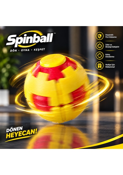3d Baskı Spinball Döner Stres Topu Mekanik