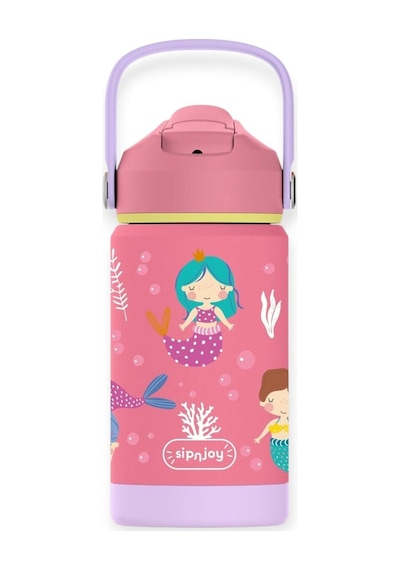 - Flipsip Çocuk Su Termosu 360 Ml - Mermaid Dream Çok Renkli