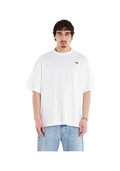 The North Face Essential Simple Dome Oversize Erkek Beyaz Outdoor T-shirt Nf0a8evwfn41