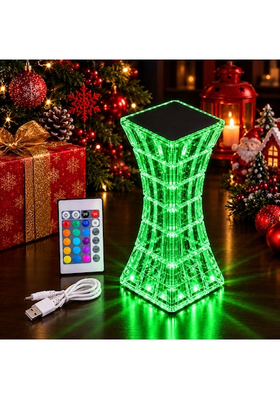Vıp Yüksek Kalite Renk Değiştiren Kristal Masa Lambası Usb Totch Lamp Kumandalı Yılbaşı Işıkları Renkli