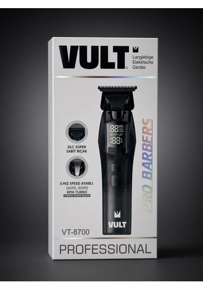 Vult Vt-8700 Saç Sakal Tıraş Makinesi 5 Kademe İnce Kesim