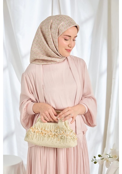 Silk Home %100 Twill İpek Eşarp S540 Pudra