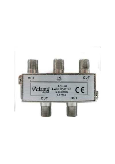 Asu-04 1/4 4lü Uydu Bölücü Splitter 5-2400 Mhz