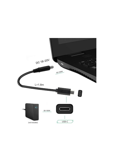 Wozlo Usb 3 1 Type C To 5 5x2 5/2 1mm Çevrici Şarj Kablosu