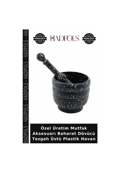 Özel Üretim Mutfak Aksesuarı Baharat Dövücü Tezgah Üstü Plastik Havan