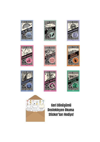 Boris Akunin 9 Kitap Set + Okuma Sticker'ları