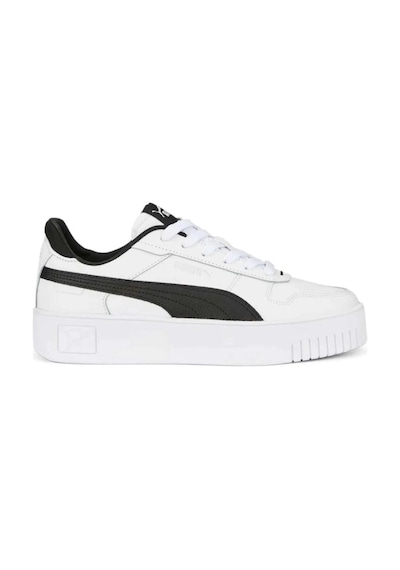 Papuçcity Puma Carina Unisex Günlük Sneakers Spor Ayakkabı Beyaz - Siyah