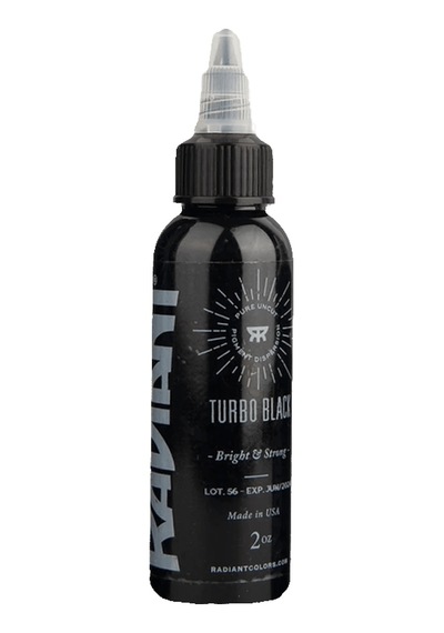 Turbo Black - Radiant Tattoo Dövme Boyası - 2oz/60ml