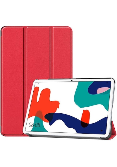 Huawei Uyumlu Matepad 10.4 Kılıf Arkası Silikon Pu Deri 360 Koruma Sc.