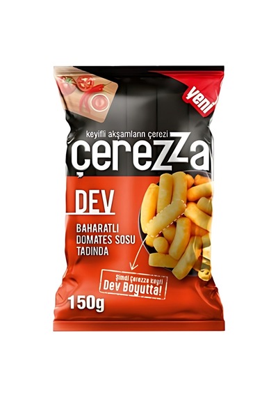Çerezza Cips Dev Boy Domates 150 G Atıştırmalık 6'li Avantaj Paketi - 6 Adet Tarı