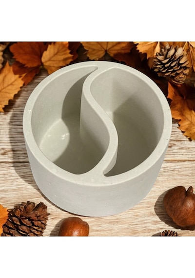Bernami Mumluk Şamdanpinterest Ying Yang Boş Obje Saksı Yasa Mumluk Beton Dekoratif Obje Diğer