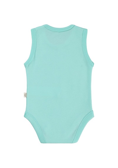 Civil Baby Palmiye Baskılı 2'li Set 3-18 Ay Çıtçıtlı Badi - Mercan-mint