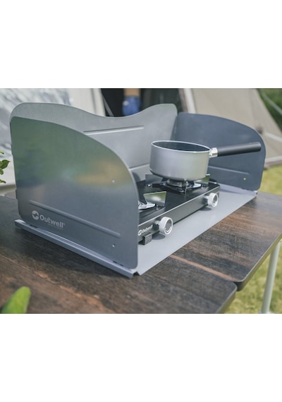 Outwell Heat Diffusion Plate & Windshield Isı Yalıtımlı Portatif Rüzgarlık Gri