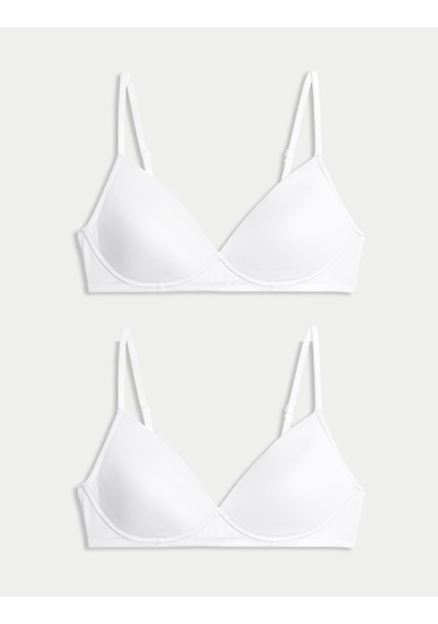 Marks & Spencer 2'li İlk Sütyenim Seti T33009132A Beyaz