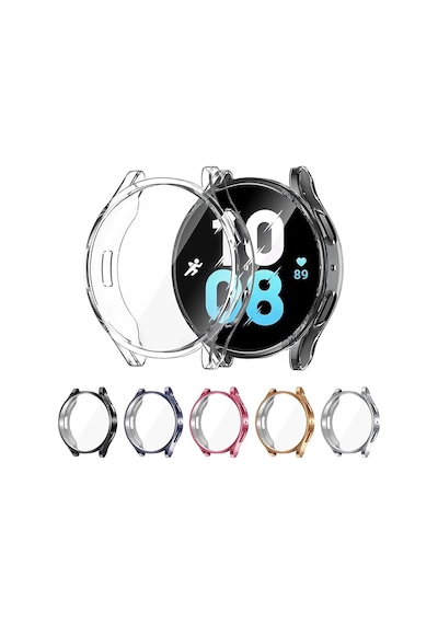 Samsung Galaxy Uyumlu Watch 5 44mm Silikon Kapak Kılıf Ekran Koruyucu