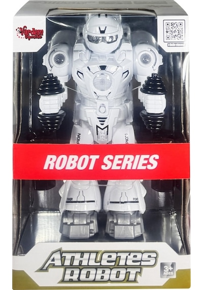 Atletik Sporcu Siyah Robot - Işıklı Ve Müzikli Hareketli , Pilli Genel