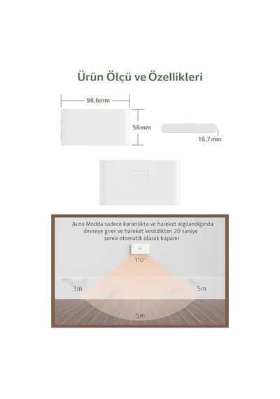 2 Adet Beril İki Yönlü Sensörlü Şarjlı Led Aplik, 5w 2700k Sıcak Işık, Dc 5v, 110 Hareket Algılama, 3-5m Sensör Mesafesi, 20 Saat Sabit Işık Süresi, Otomatik/manuel Modlu Abs Gövde 10 Parça Siyah 2 Adet Beril İki Yönlü Sensörlü Şarjlı Led Aplik, 5w 2700k Sıcak Işık, Dc 5v, 110 Hareket Algılama, 3-5m Sensör Mesafesi, 20 Saat Sabit Işık Süresi, Otomatik/manuel Modlu Abs Gövde 10 Parça Siyah