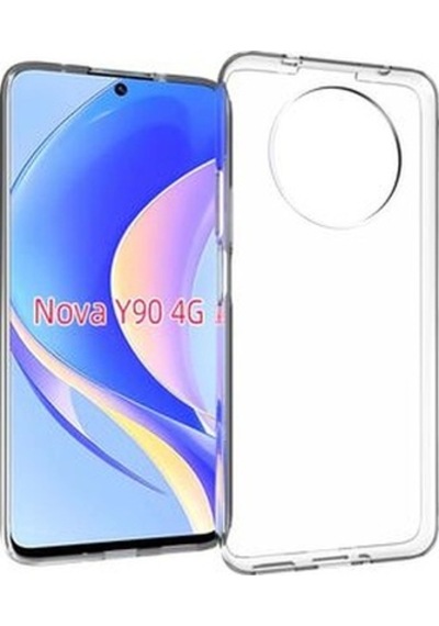 Huawei Nova Y90 İle Uyumlu Kılıf Şeffaf Esnek Silikon Telefon Kılıfı Kapak