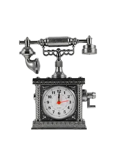 Dekoratif Retro Telefon Masa Saati Çalar Saat Özellikli Çok Renkli