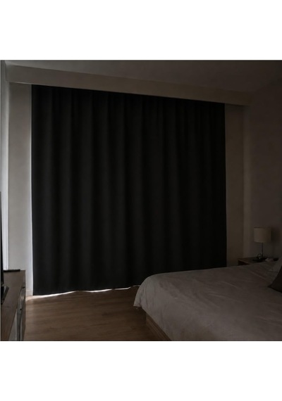 Blackout Karartma Fon Perde Gündüz Bile Karartır Işık & Isı Kesici Tek Kanat Yatak Odası Ve Salon İçin Genel