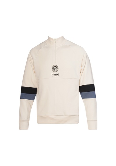 Hummel Hunter Yarım Fermuarlı Sweatshırt 922404-9157 Ekru