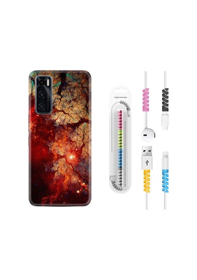 Vivo Y70 Kılıf Kablo Koruyuculu Yeryüzü 1764