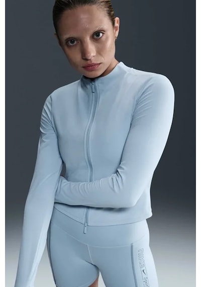 Nike Zenvy Dri-fıt Full-zip Long-sleeve Top Sweatshirt Blue Kadın Sweatshirt Açık Mavi