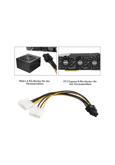 8 Pin Ekran Karti Power Kablosu - Pcıe Ekran Kartı Güç Kablo 8 Pin Power To Molex
