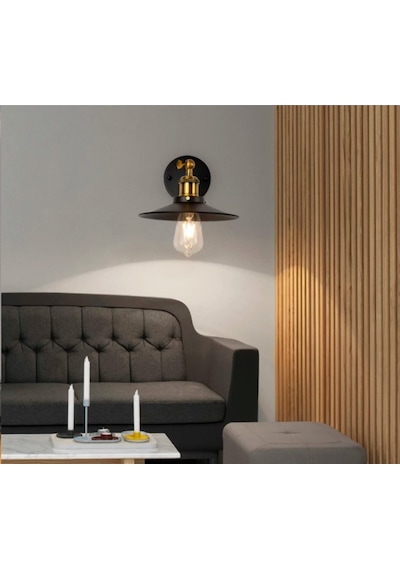 Mylights Retro Rustik Vintage Mafsalı Aplik Duvar Lambası 22 Diğer