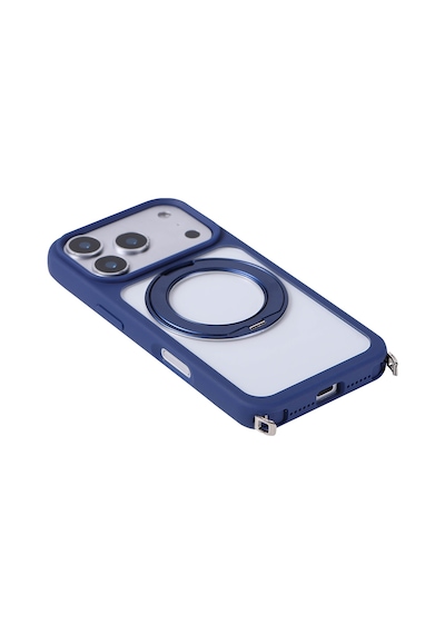 Subutu Apple Uyumlu iPhone 17 Pro Kılıf M-safe Şarj Özellikli Standlı Sbt Piza Silikon Kapak - Siyah Siyah