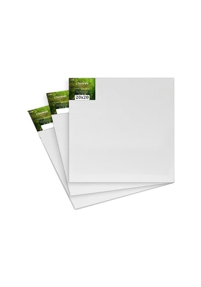 20X20 Cm, Tuval, 3 Lü, Resim Tuvali, Ahşap Çerçeve, Tual, Akrilik
